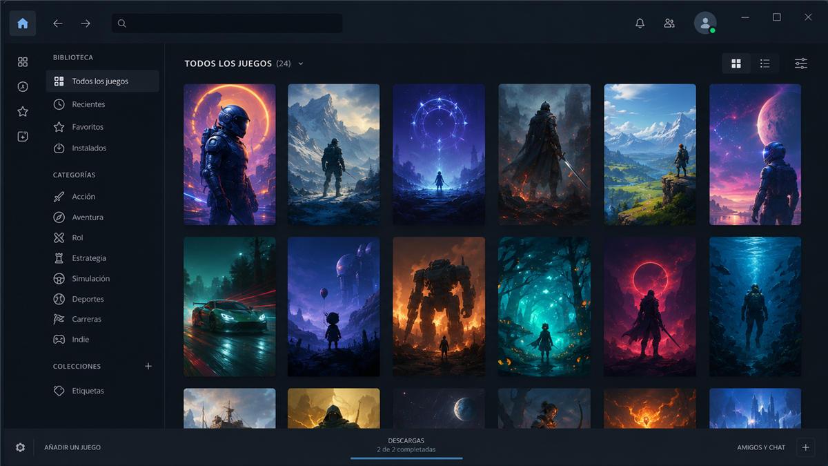 Biblioteca de juegos gratuitos para PC