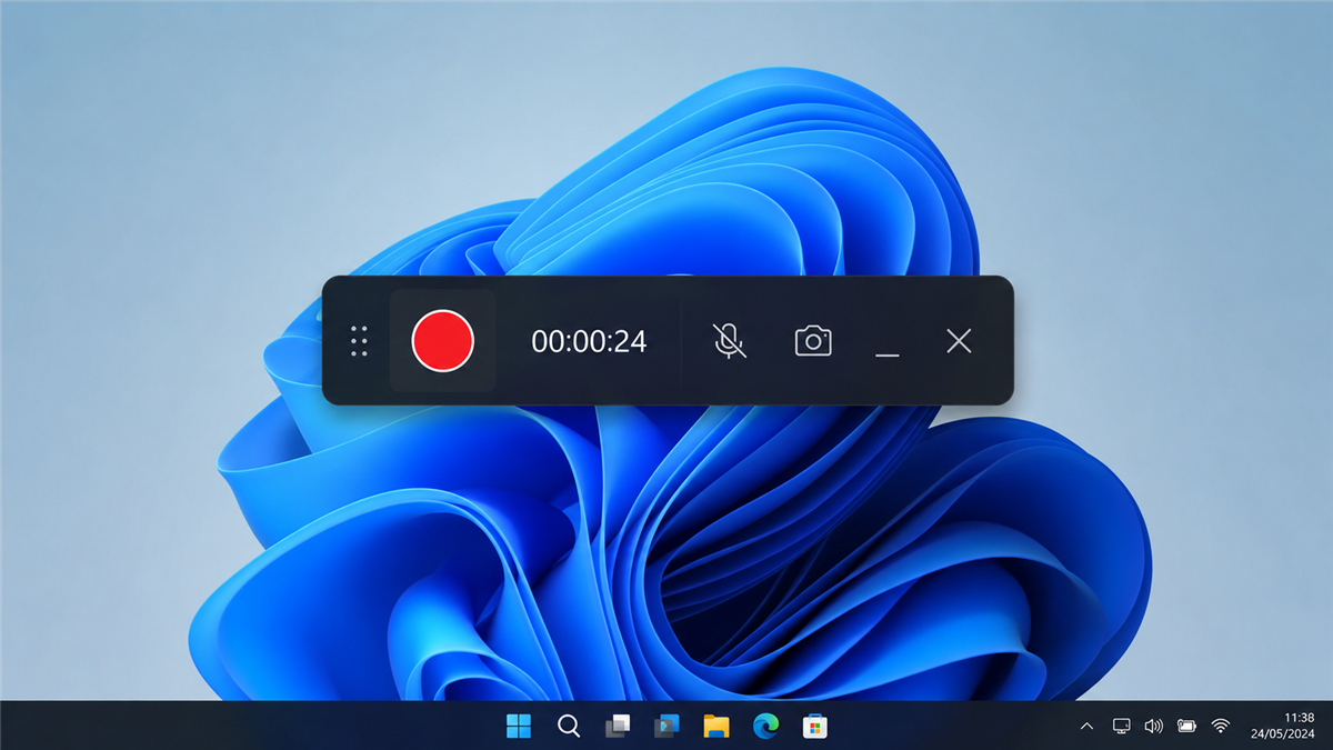 Overlay de grabación de pantalla en Windows