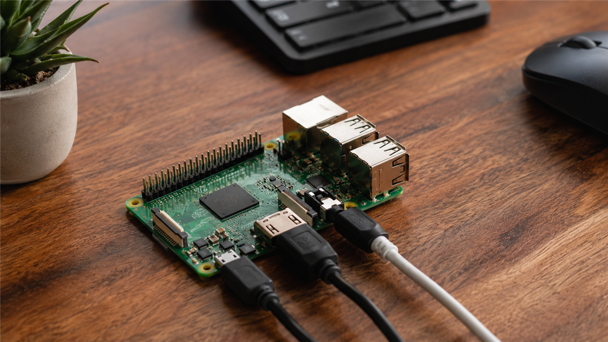 Placa física de Raspberry Pi
